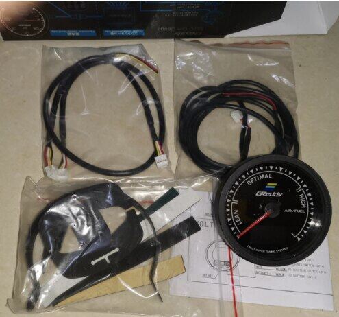 Greddi Boost Gauge Water Temp 7 Colors LCD Display Turbo Oil Pressure RPM Tachometer Racing Meter 62Mm 2.5 Inch With Sensor