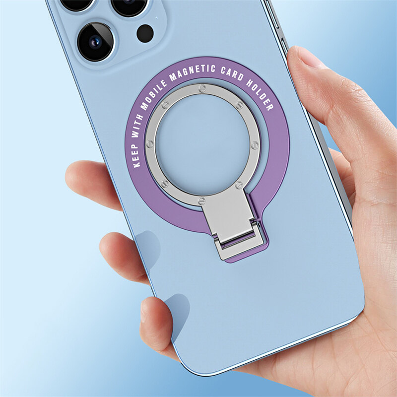 Lazy rotating magsafe mobile phone ring paste invisible bracket