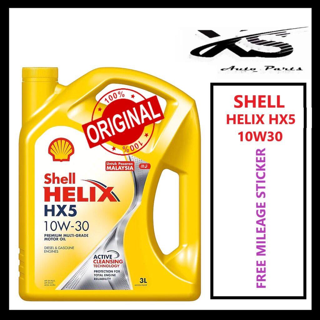 Shell Helix HX5 10W30 Engine Oil (3L) (Untuk Pasaran Malaysia) | Lazada