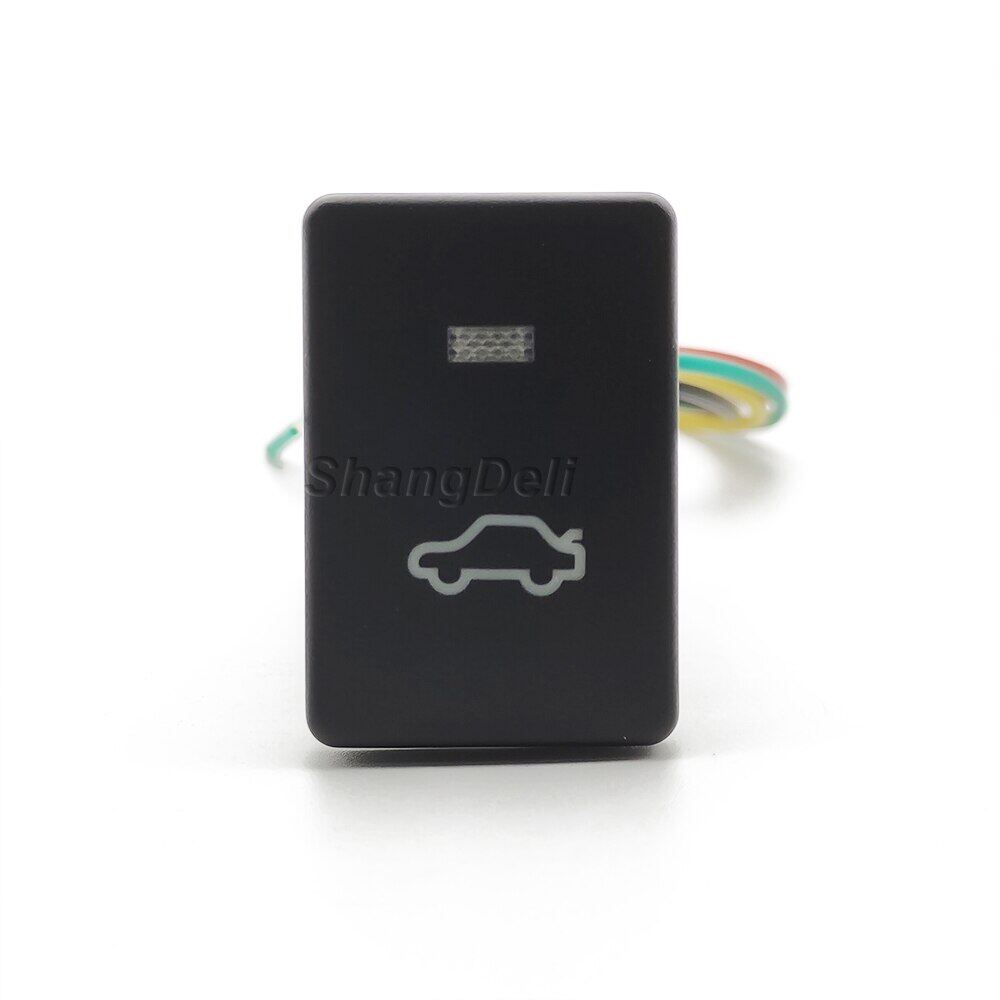 1 Pc LED Light Car Trunk Open Switch Push Button Boot Release Switch For Toyota Zelas PRIUS Sienna Yaris Venza Avensis T27 2010