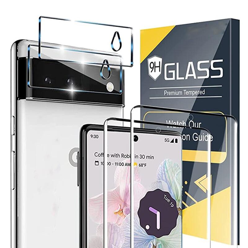 3D Curved Tempered Glass For Google Pixel 6 7 Pro 9H Screen Protector Camera Film For Google Pixel6 Pixel 6A Pixel7pro