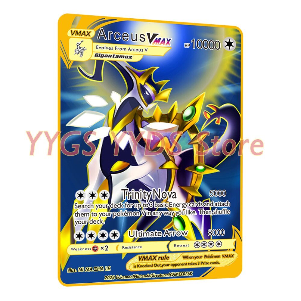 Bài Poker Arceus Vmax 1000HP Pokemon Toureus Vmax