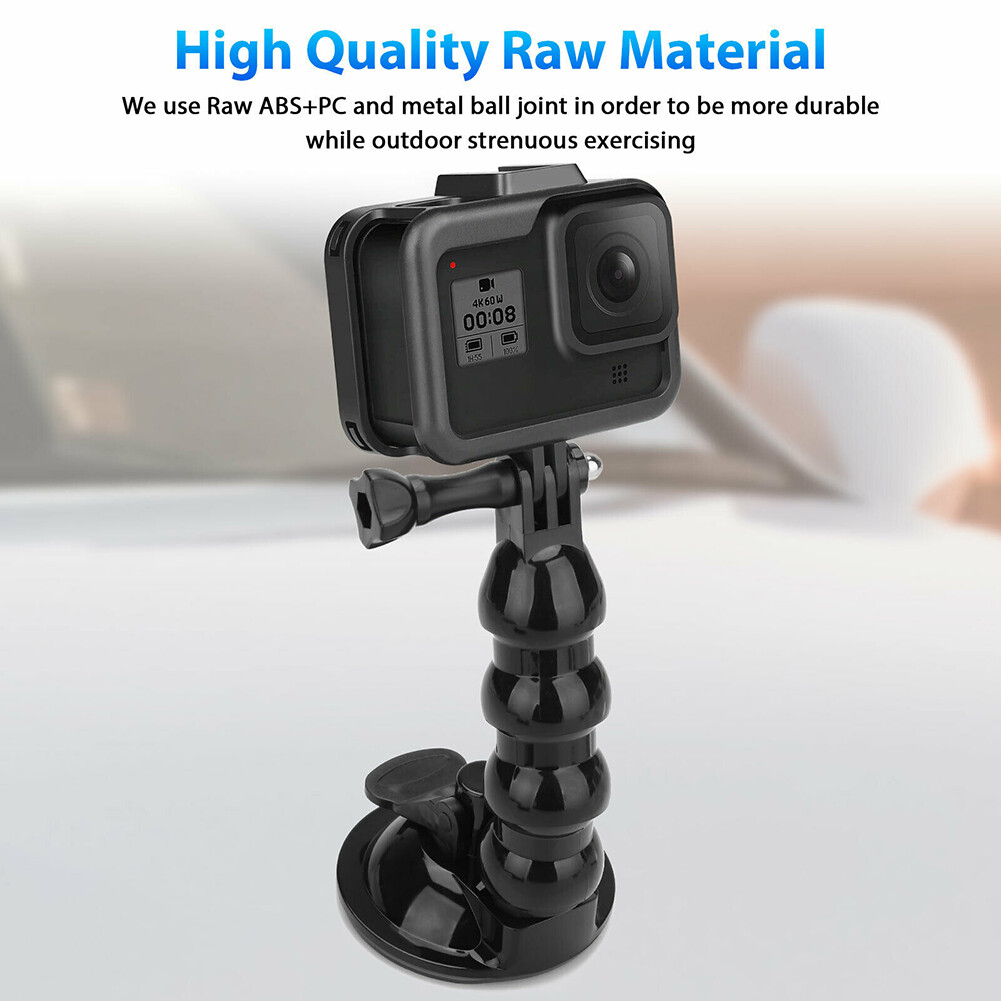 Gm-giá Đỡ Điện Thoại Gắn Cốc Hút Trên Xe Hơi Giá Đỡ Điều Hướng Video Góc Có Thể Điều Chỉnh Tương Thích Với Máy Ảnh Hành Động Gopro