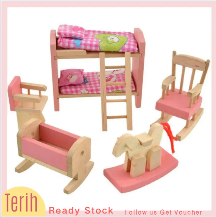 baby doll bedroom house toy set