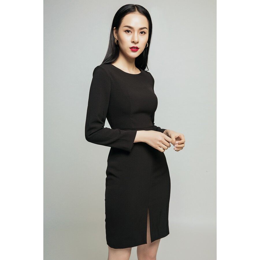 [CHỈ 14.8 - VOUCHER 15% ĐƠN 499K] Đầm dài tay 2 lớp thiết kế IVY moda MS 49M2625