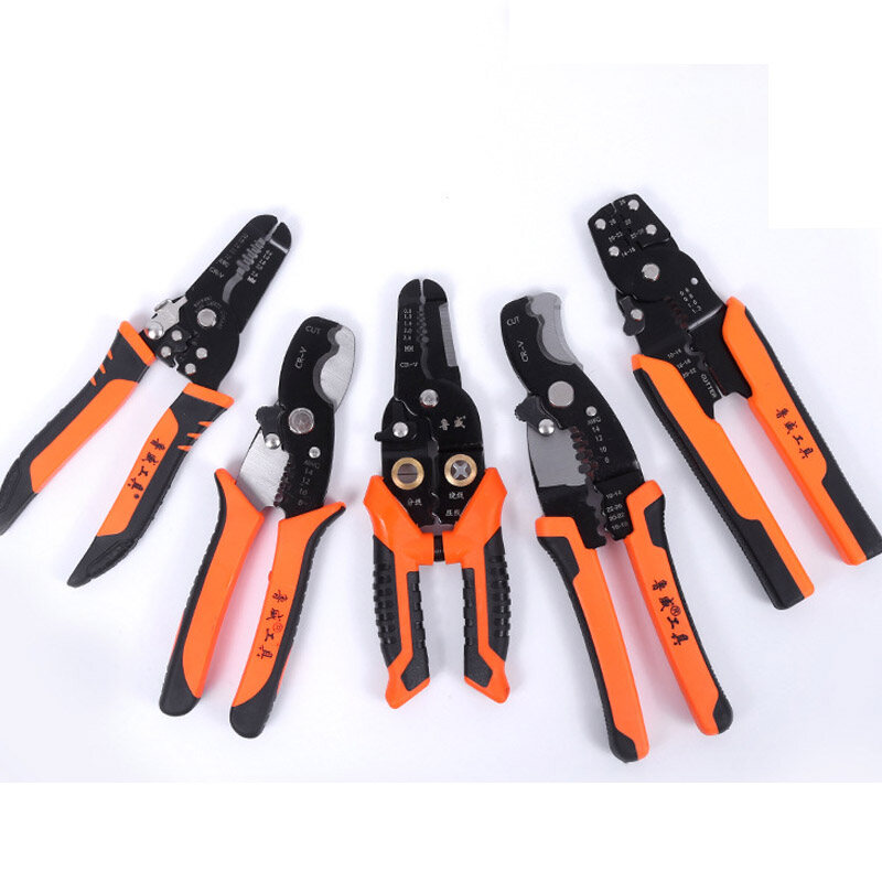 Electrical wire stripping pliers wire stripping artifact wire pressing pliers duck-billed cable multifunctional dial pliers automatic cable stripping pliers
