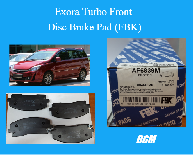 Exora Bold Turbo Front Disc Brake Pad (FBK) Lazada