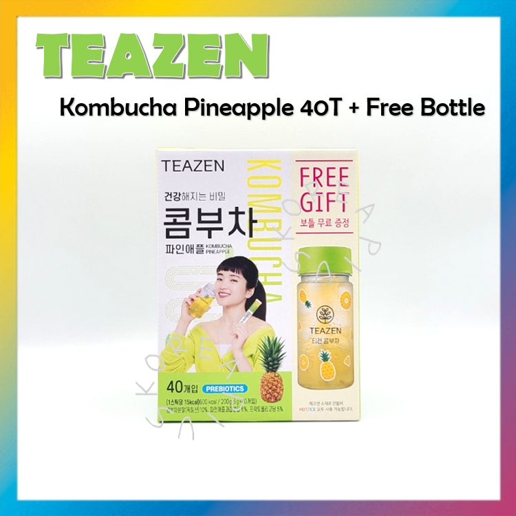 [TEAZEN] Kombucha Dứa 5G X 40T (Chai Miễn Phí)