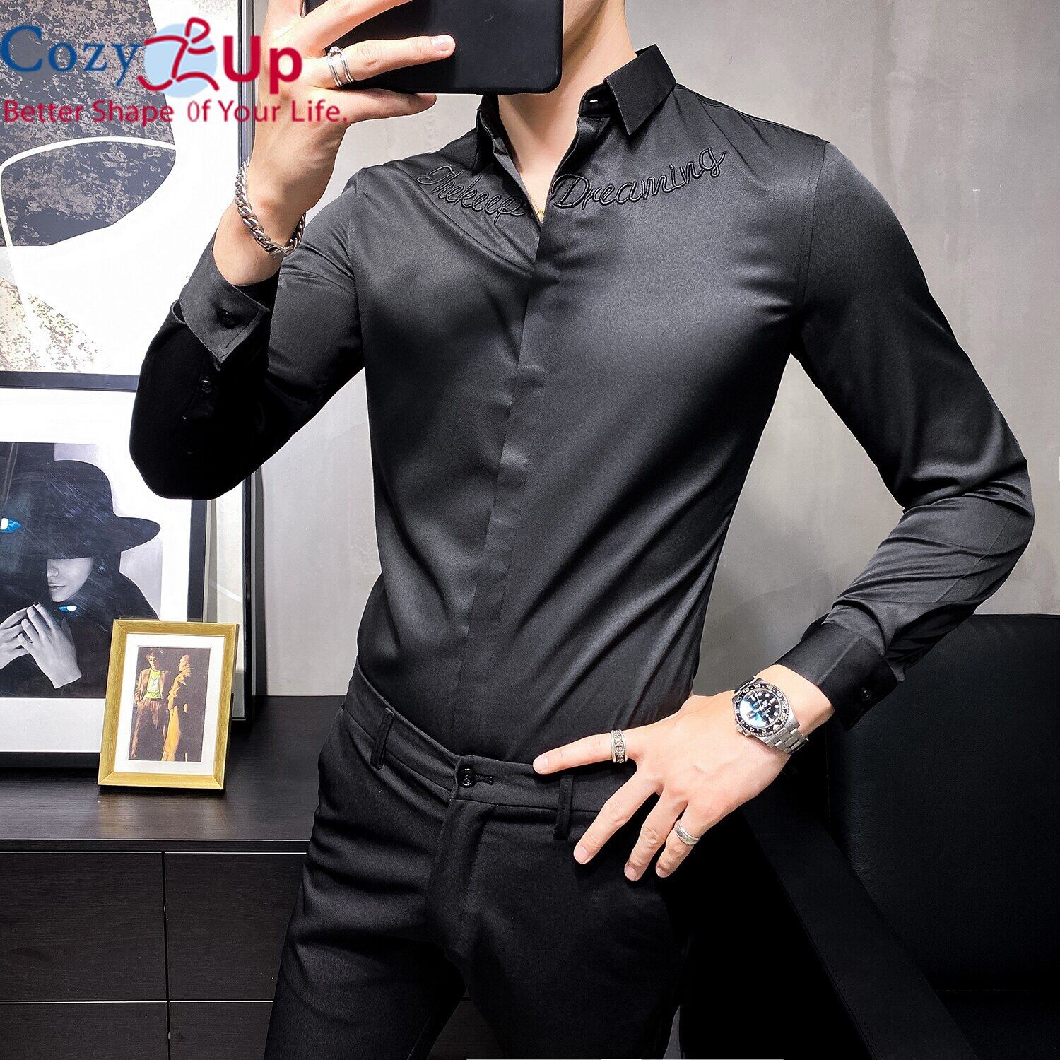 Cozy Up British Style Business Shirts 
