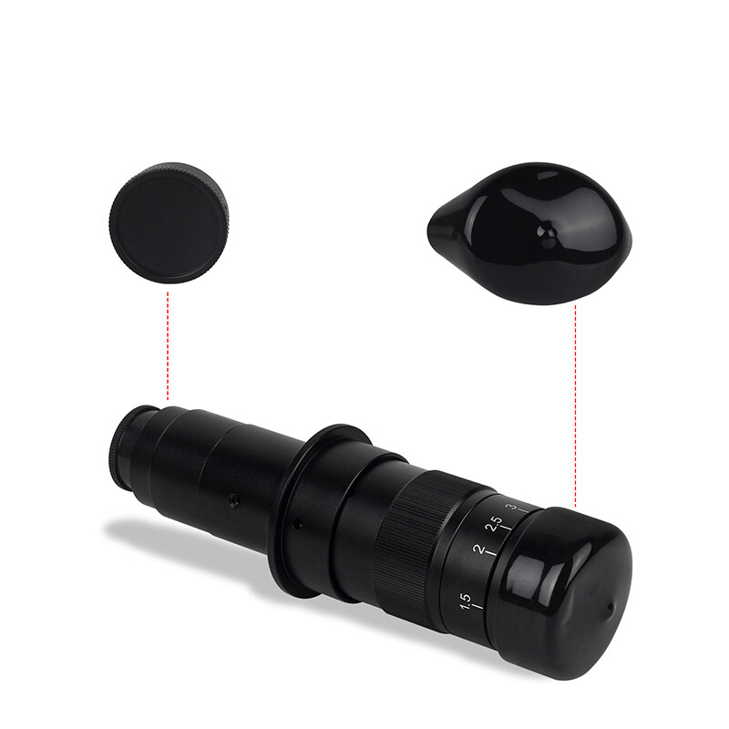 YIZHAN Camera Kính Hiển Vi Video Kỹ Thuật Số 180X 130X Ống Kính Khách Quan C-MOUNT Lấy Nét Điều Chỉnh Được 180 Bội Số Cho Máy Ảnh HDMI VGA