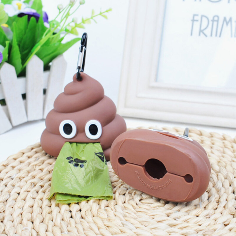 Pet Xách Tay Poop Bag Quả Giữ Dễ Thương Shit Hình Chó Mèo Túi Chất Thải Vật Nuôi Sản Phẩm Làm Sạch Cho Ngoài Trời