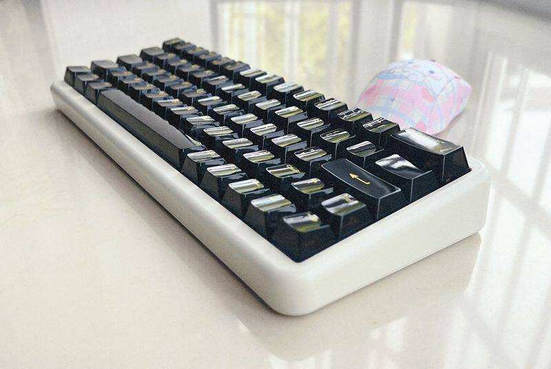 【Keycap Only】Fully transparent keycap shine through 125 Keys Cherry Profile PC material Silk screen printing process Keycap For Cherry MX Switch Mechanical Keyboard RK61/Anne Pro 2/GK61