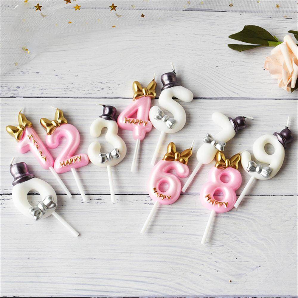 Boys Girls Age Digital Topper Cupcake Baking Wedding Number Cake Candle