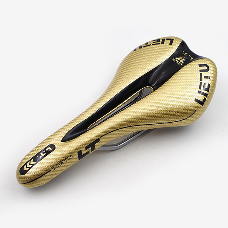 Gold cheap bike saddle