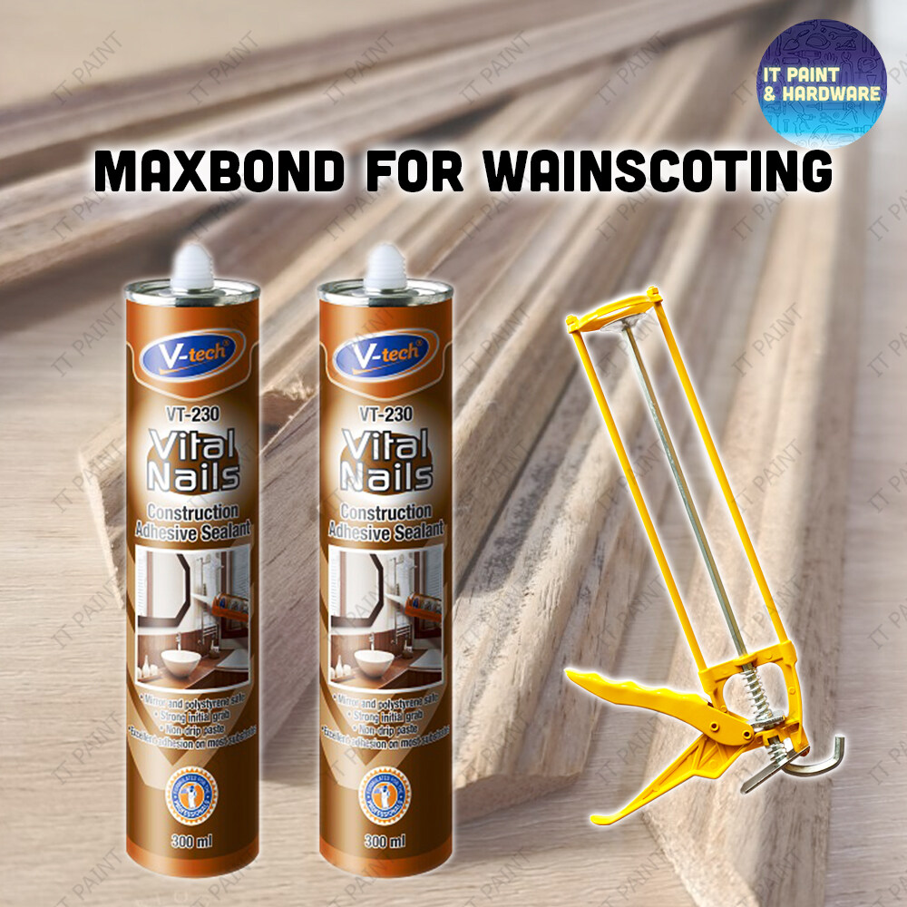 [Bundle] VTech Vital Nail Maxbond Glue VT230 Gam Wainscoting Shiplap