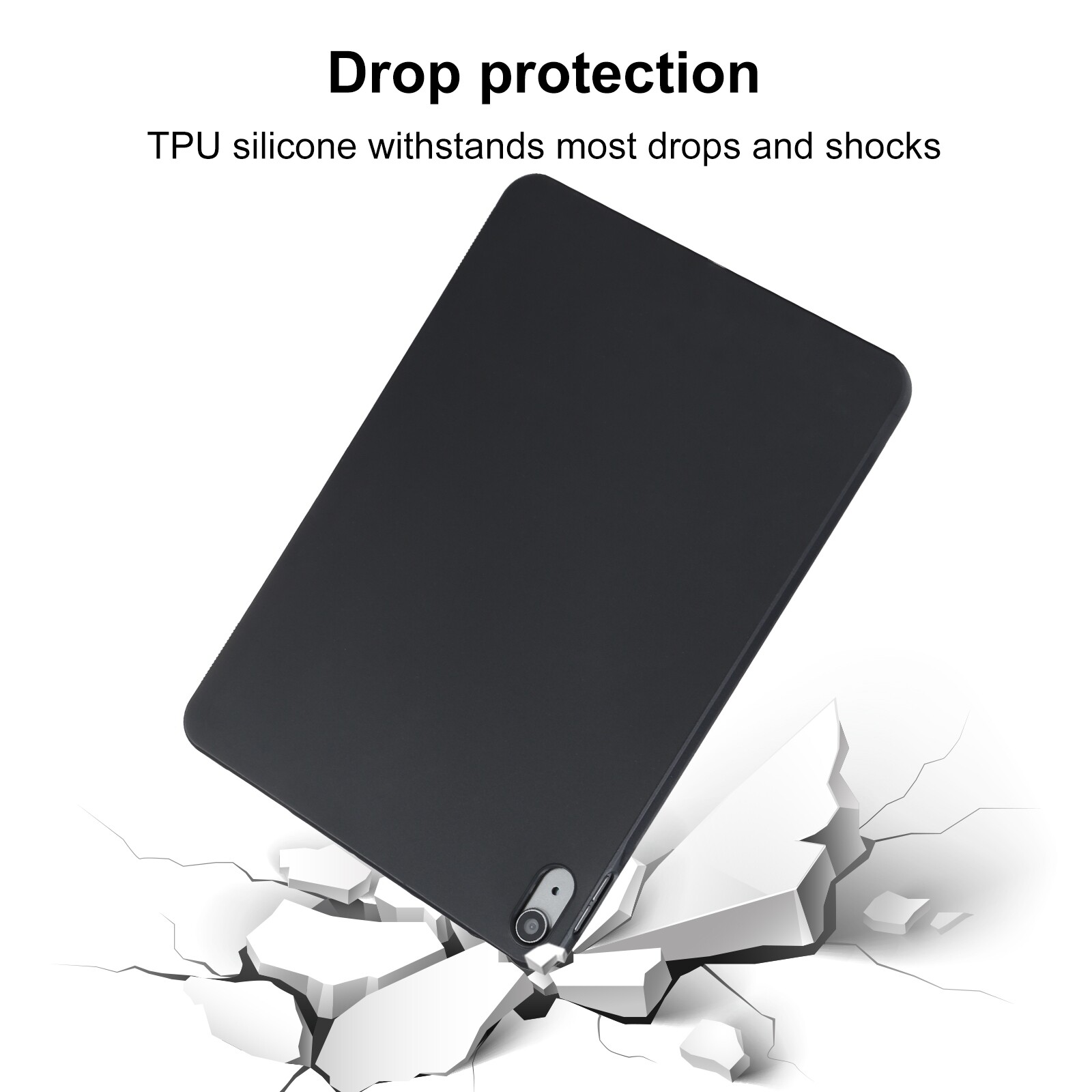 For Samsung Galaxy Tab A 10.1 2019 / T515 TPU Tablet Case(Black)（Fast Delivery)