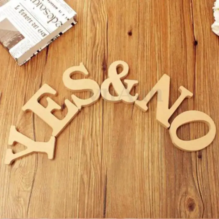 Freestanding Large 26 Wooden Wood Alphabet Letters Wall Hanging