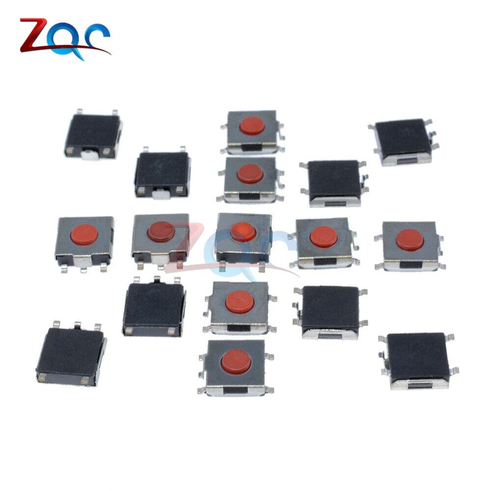 50pcs 62.5mm 6x6x3.1mm 6x6x3.4mm 6x6x3.7mm 6x6x4.3mm 6x6x5mm tactile push button switch tact switch micro switch 5-pin 4-pin smd