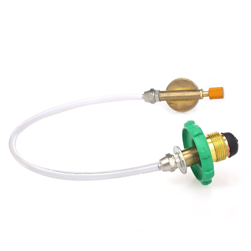 Camping Stove Propane Refill Adapter Flat Cylinder Tank Coupler Bottle Adapter