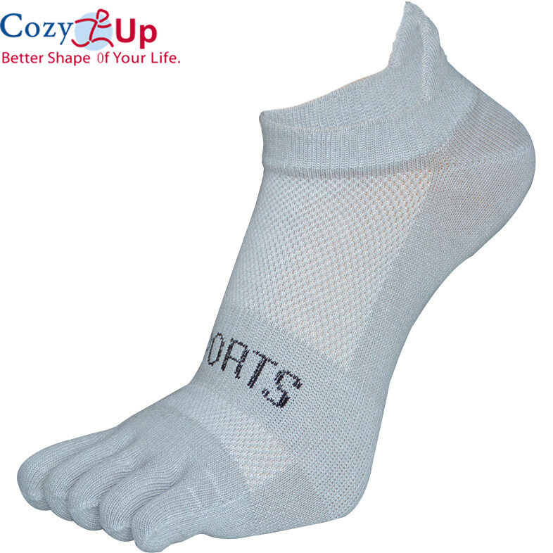 Cozy Up Five Finger Toe Socks Mesh Breathable Comfortable Non-slip Stretch Durable Men