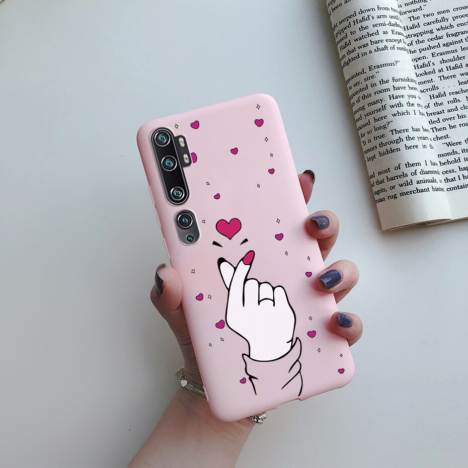Case for Xiaomi Mi Note 10 / Note 10 Pro / Mi CC9 Pro Phone Case Soft Matte Silicone Painted Back Cover Casing