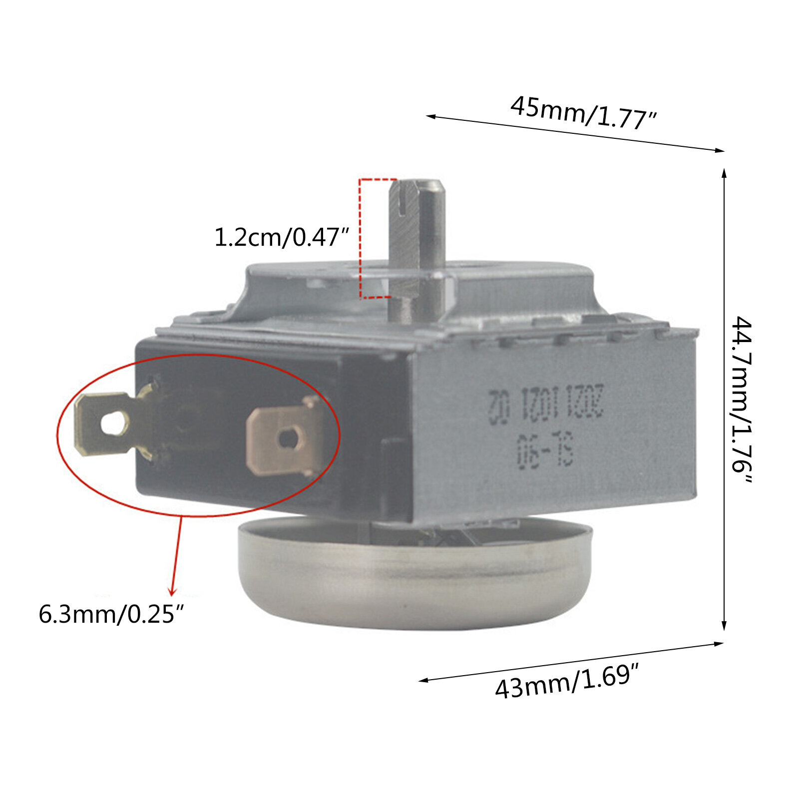Công Tắc Hẹn Giờ Trễ 16A 250V 90 Phút Bộ Điều Khiển Thời Gian Cho Các Bộ Phận Lò Vi Sóng