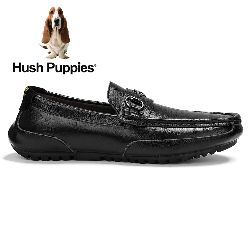 Hush Puppies รองเท้าผู้ชาย รุ่น Zane HP 8HDF12545A - สีดำ รองเท้าหนังแท้ รองเท้าทางการ รองเท้าแบบสวม Men’s Loafers shoes ราคา 649 บาท*ส่งฟรี