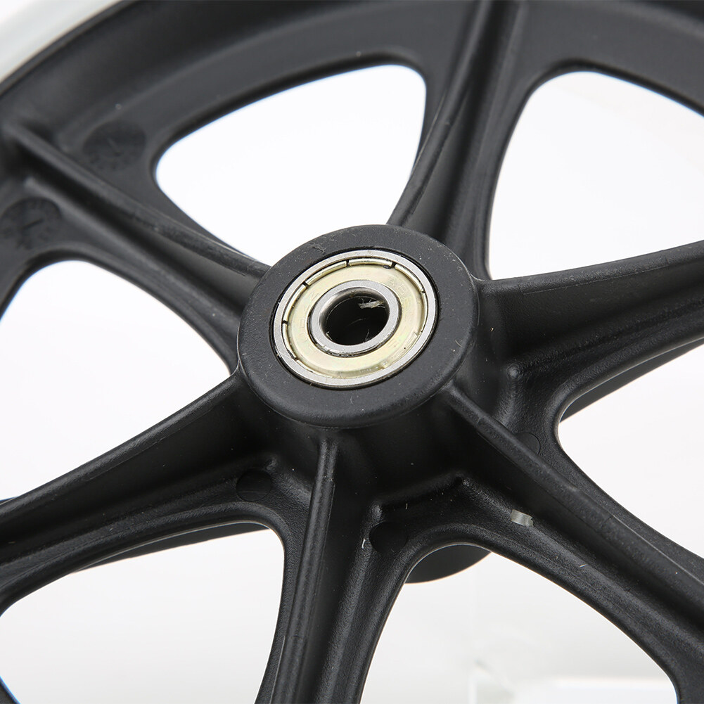 Wheelchair front wheels, 8 \"rubber single wheel front wheel handlebar 120 kg Maximum load front wheel wheelchair wheel 0.3 inch bearing inner diameter anti-slip wheel