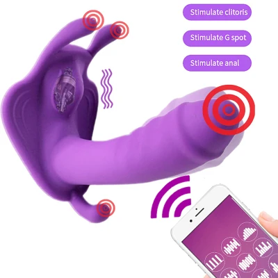 Wearable panties dildo APP wireless remote control vibrator female sex toy 10-speed G-spot stimulation vibrating egg