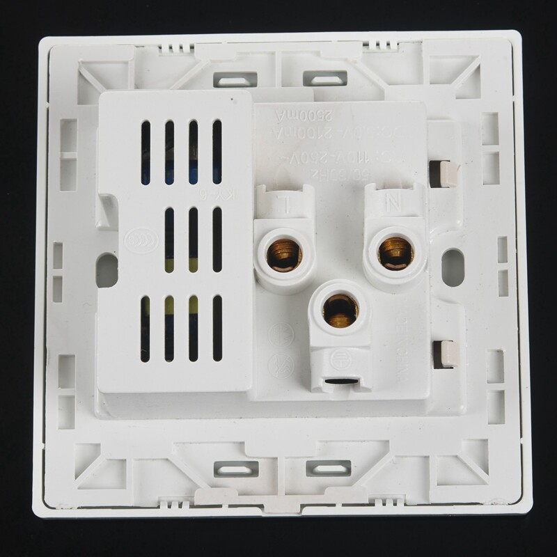 2.1A Dual USB Wall Charger Socket Adapter Universial Power Outlet Panel wite Switch