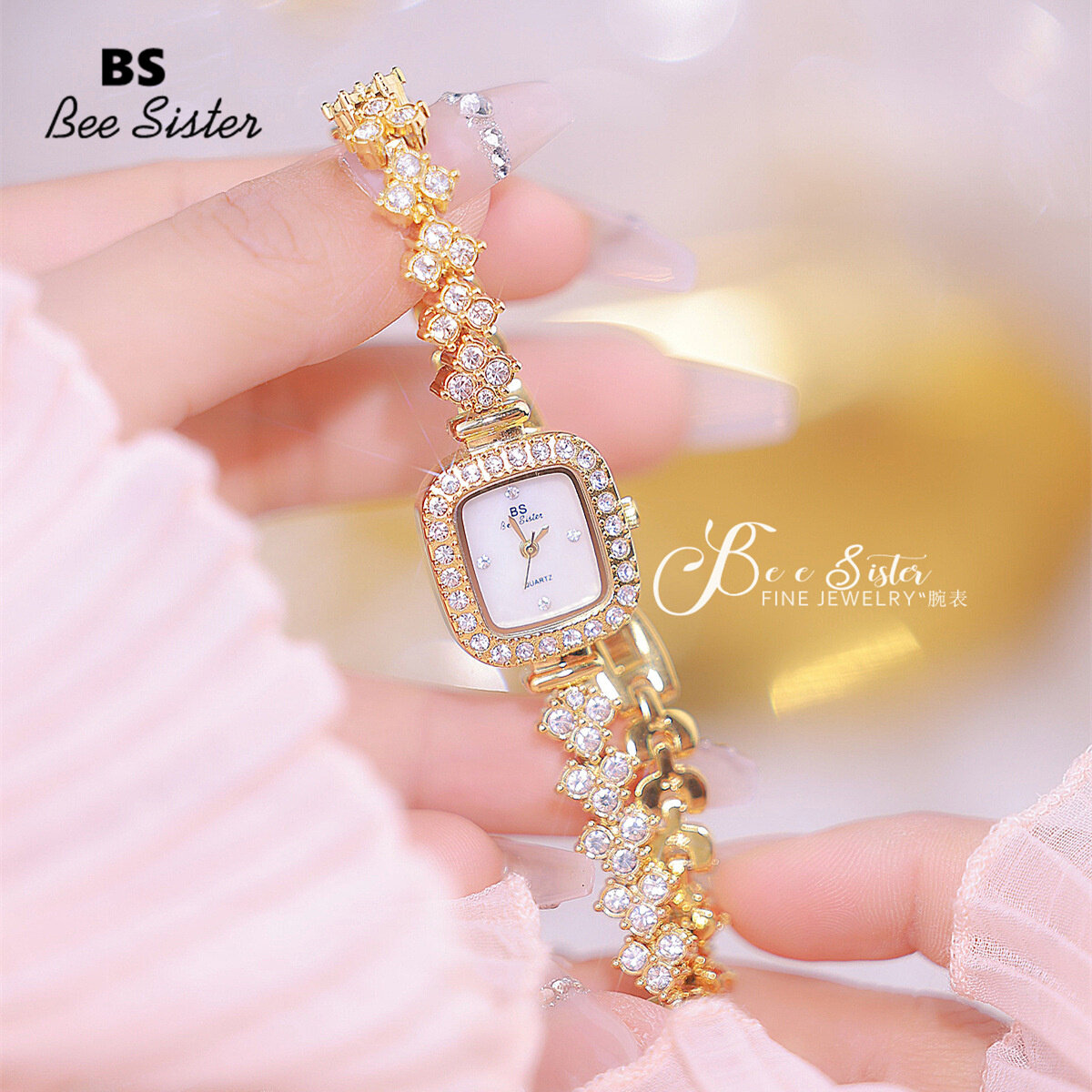 Bee sister diamond watch sale