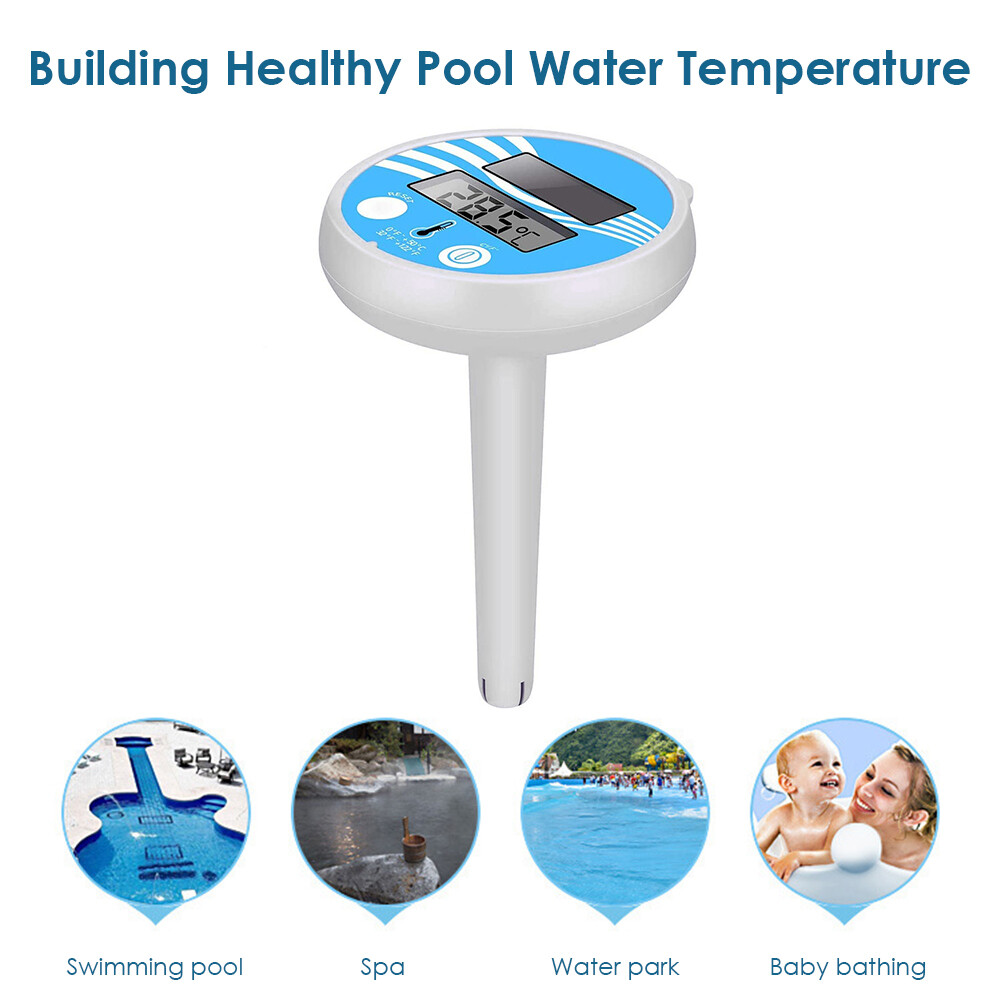 Floating Digital Pool Thermometer Solar Powered Outdoor Spa Thermometer
