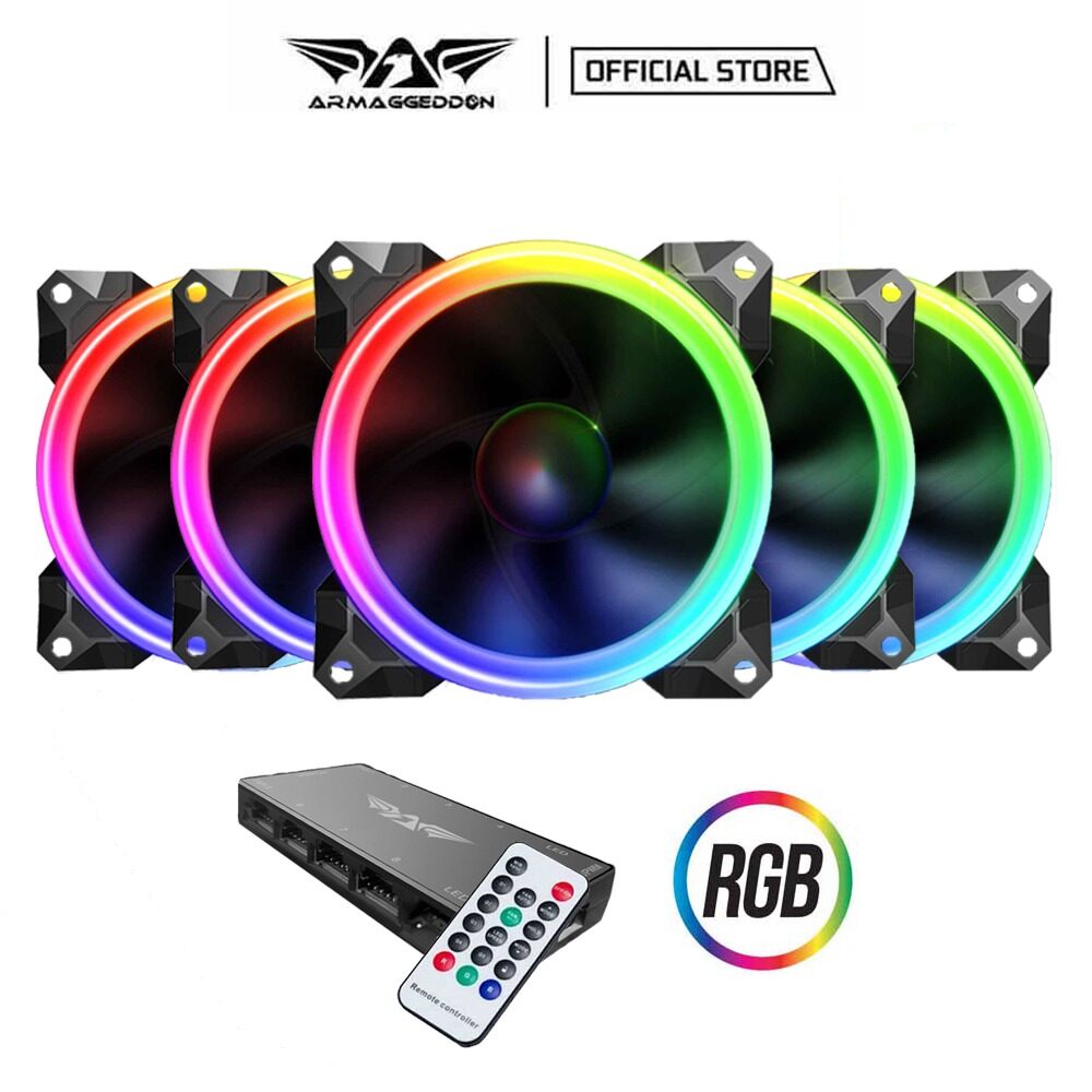 Armaggeddon Nimitz Loop RGB PC Cooling Fan 6 Pin Connector Bundle