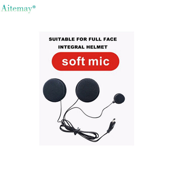 Aitemay Mũ bảo hiểm xe máy Tai nghe bluetooth liên lạc nội bộ phụ kiện dây micro đặc biệt E1