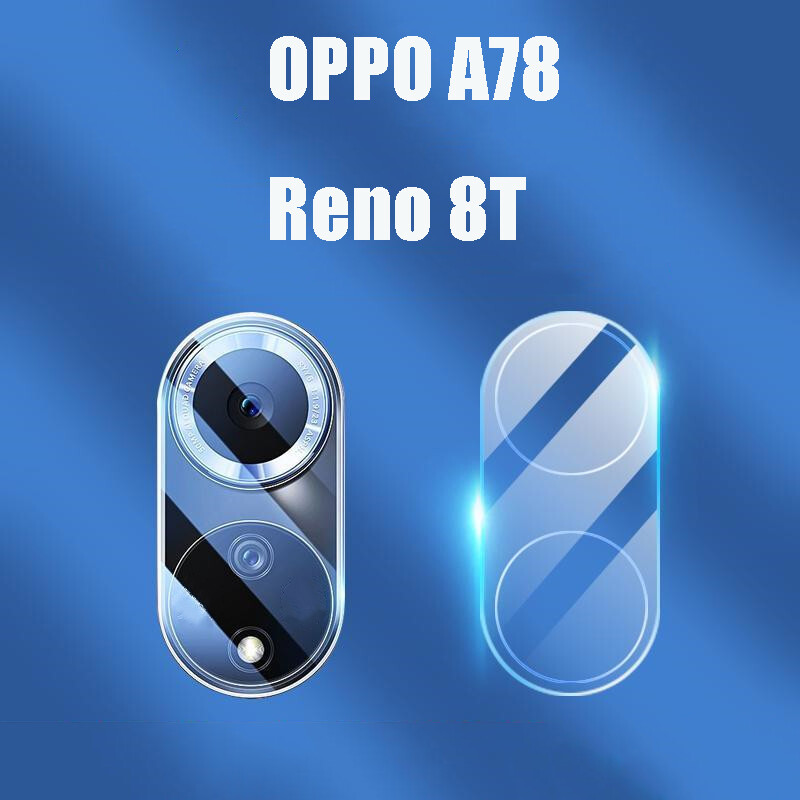 2 pcs lens film for reno 8t/5g/4g/oppo a78 5g/a77 5g/ anti-scratch tempered glass back camera lens film for oppo a77 5g camera protector