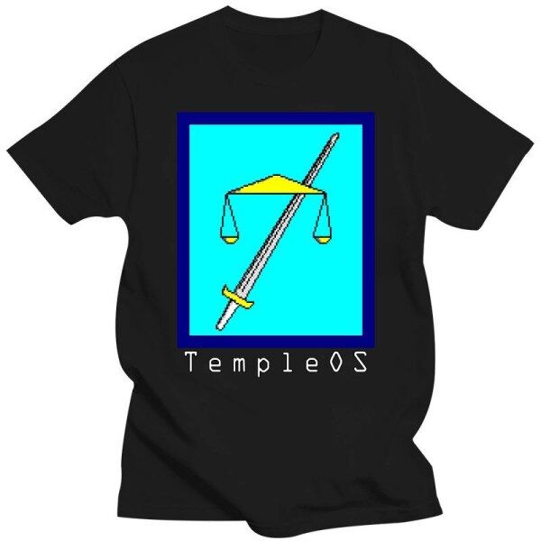 Bảng giá Quần Áo Nam Logo Chữ TempleOS Mới Hệ Điều Hành Temple Os Terry A Davis Templeos Lập Trình Viên Linux Unix Hài Hước Hu Phong Vũ