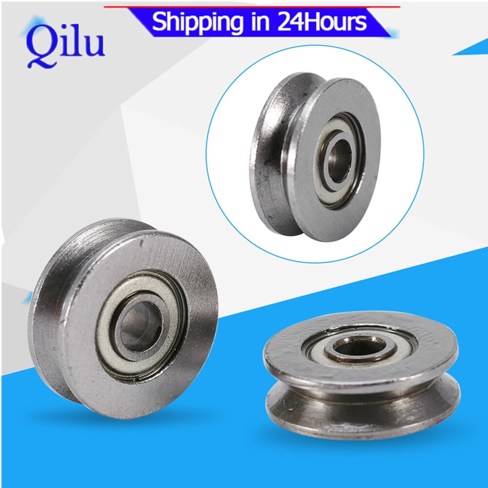 20pcs V623ZZ V Groove Ball Bearing Pulley For Rail Track Linear Motion System 3x12x4mm