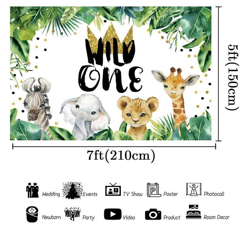 Wild One Birthday Banner Wild One Birthday Buy Avezano Safari First ...