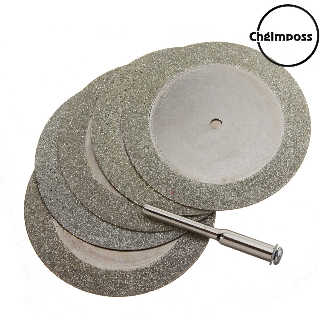 5 Đĩa Cắt Kim Cương 50Mm, Lưỡi Cưa Tròn Mini Với 1 Mũi Khoan Bánh Xe Cắt Đĩa Cắt Cho Dụng Cụ Quay