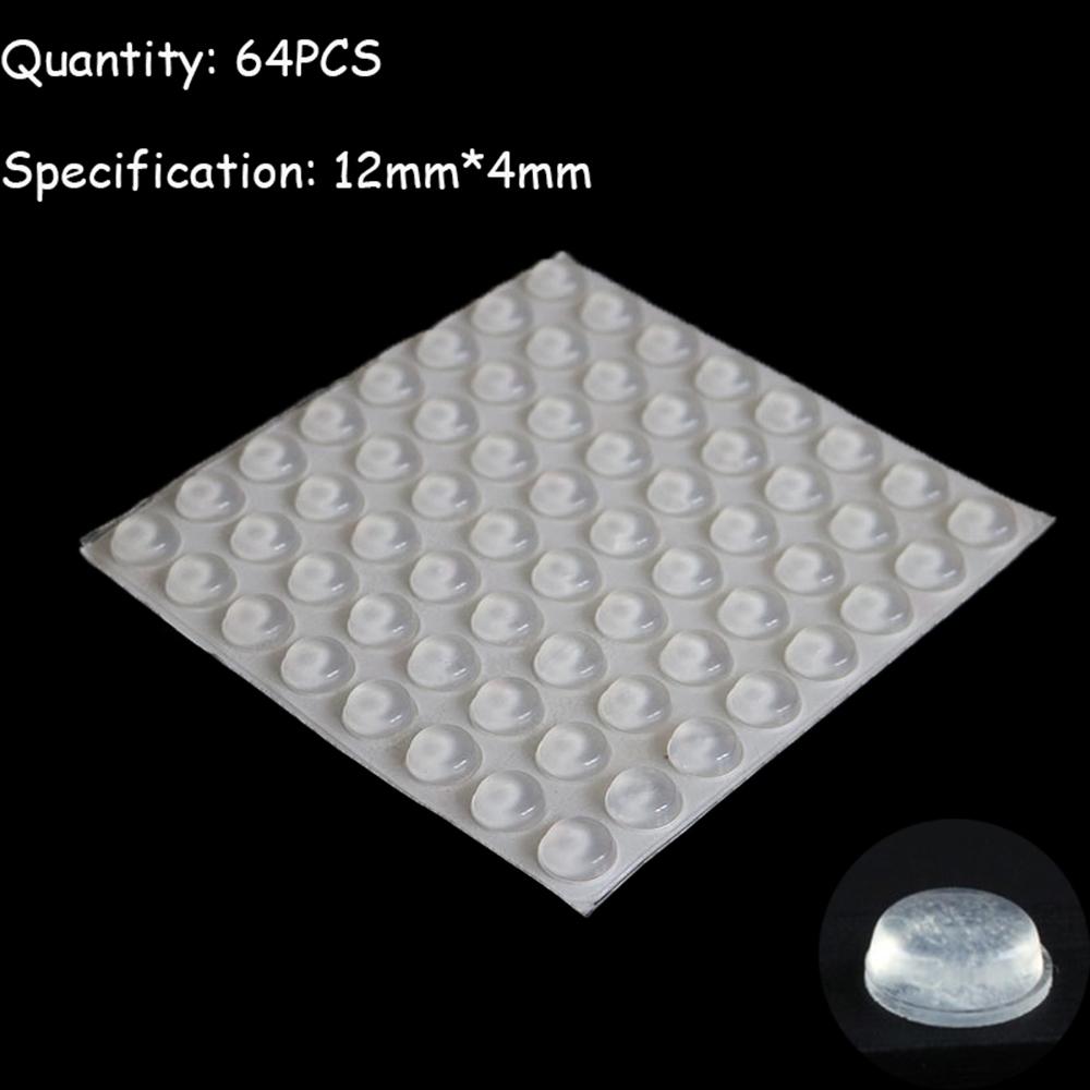 50/64/80/100 Miếng đệm chặn cửa có chất liệu silicone bền chống va chạm và chống ồn - INTL