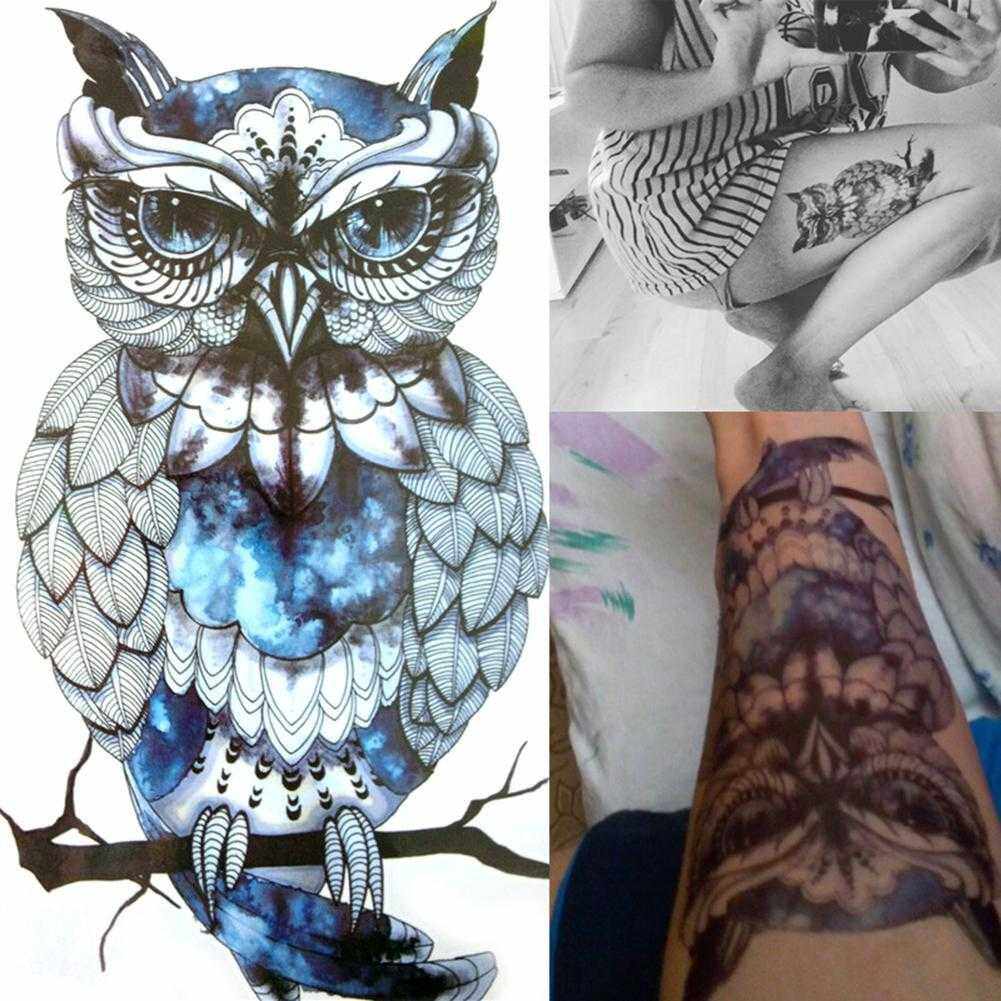 READY STOCK!! STEADY INK 210*148mm Cool Owl Animal Type Tattoo Sticker Temporary Hand Tattoo Leg Tattoo For Men and Women | Lazada READY STOCK!! STEADY INK 210*148mm Cool Owl Animal Type Tattoo Sticker Temporary Hand Tattoo Leg Tattoo For Men and Women | Lazada