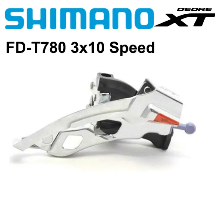 Shimano Deore XT FD-T780 3x10 Speed Front Derailleur Top Pull 34.9MM