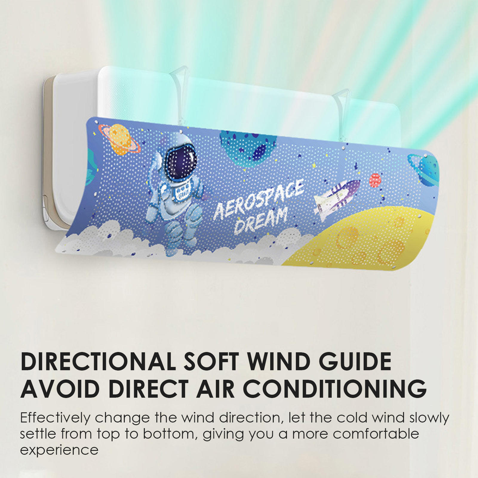 Adjustable Air Conditioning Cover Wind Deflector Windshield Air Conditioner Tools Air Baffle Shield Home Office Accessories