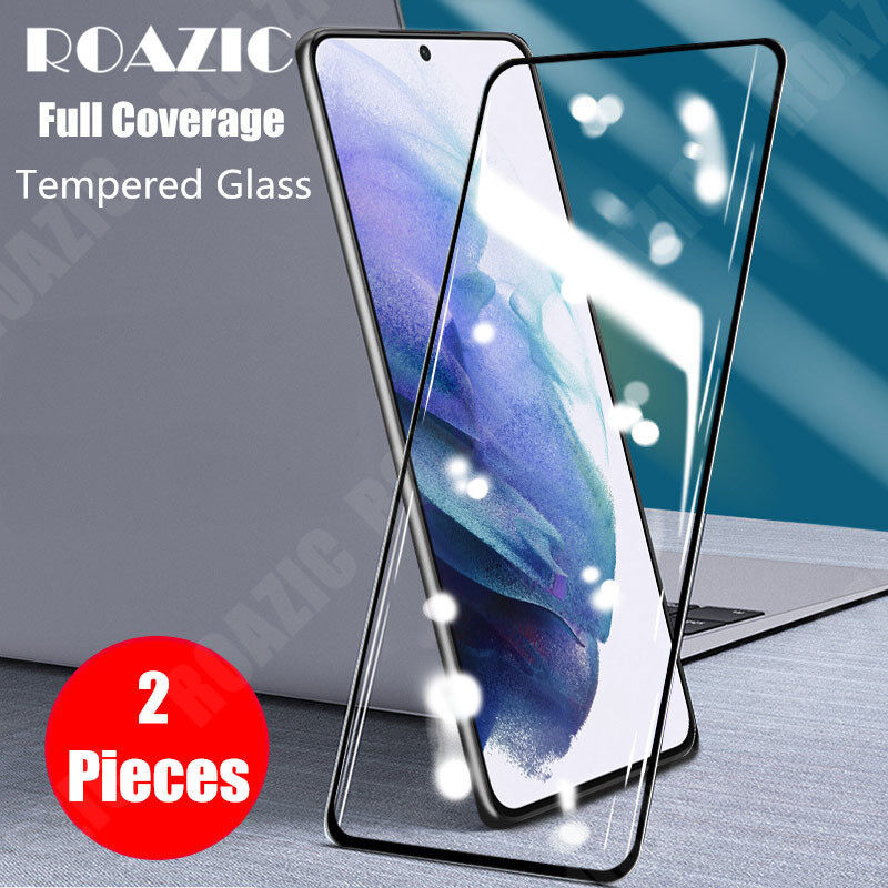 Roazic for samsung galaxy s21 5g s21 plus/s21+ s21 ultra 5g screen protector 9h hardness clear tempered glass full cover protective film