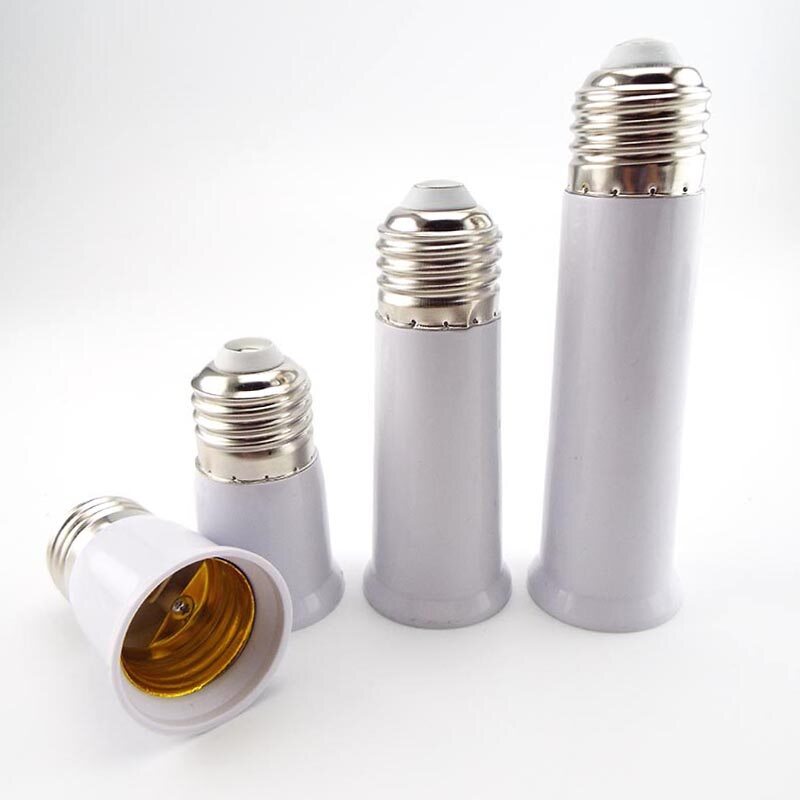2 Chiếc Bộ Chuyển Đổi Bóng Đèn 65Mm 95Mm Bộ Chuyển Đổi Nối Dài E27 Sang E27 Đế Đèn LED Đầu Nối Chuyển Đổi Nối Dài Bóng Đèn CFL
