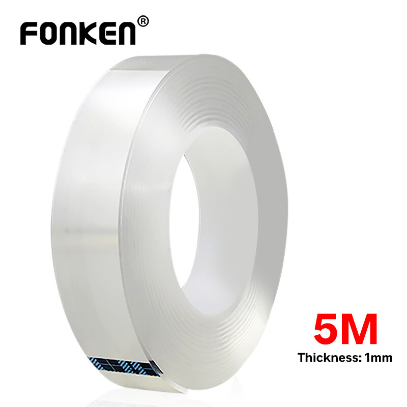FONKEN Double-Sided Nano Magic Tape Transparent tape Adhesive Tape Nano Sticker Traceless Carpet Paster Phone Holder Wall Bracelet Glue