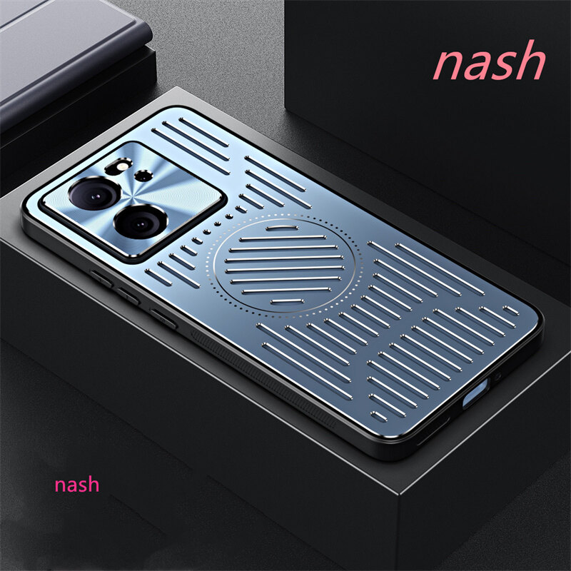 For Xiaomi 13T Pro Redmi K60 Ultra Lens protection Non stick fingerprint All-Inclusive Frosted Metal Protective Heat Dissipation Breathable Shockproof Phone Case
