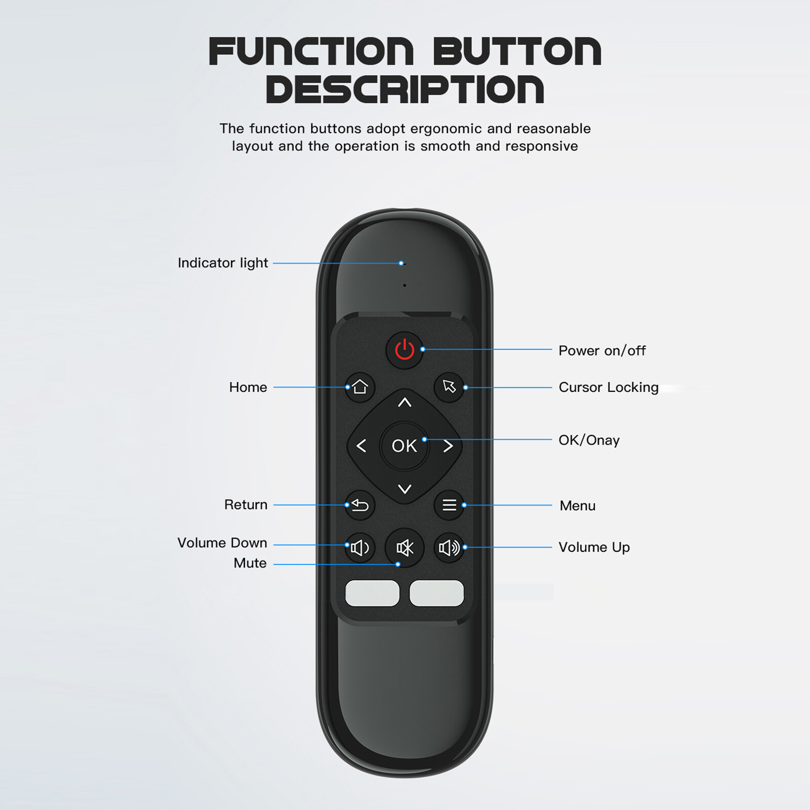 Wechip H6 Remote Control 2.4G Wireless Air Mouse Mini Keyboard IR Control Gyro Sensing Smart Remote Control Rechargeable for Game Android TV Box Mini PC Docooler