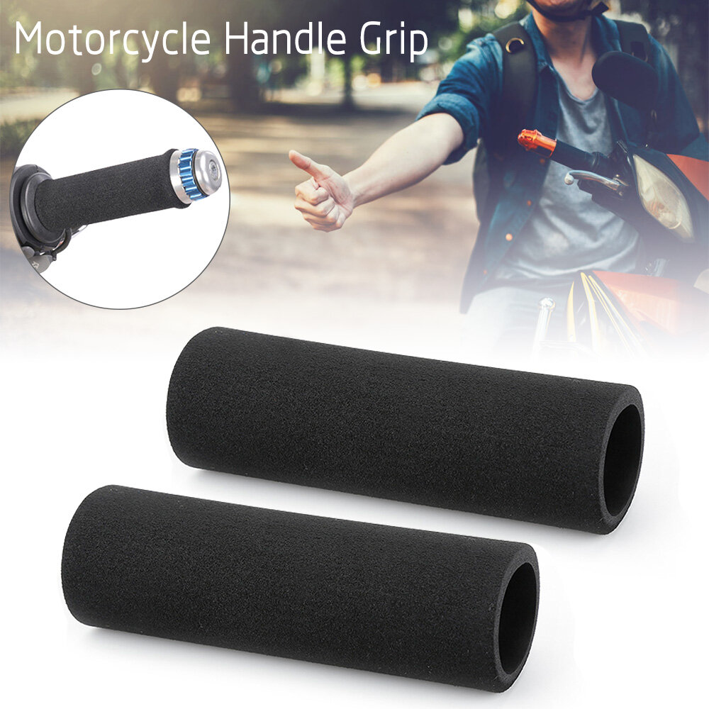 Motome [in stock] 2pcs Motorcycle Slip-on Foam Anti Vibration Comfort Handlebar Grip Cover