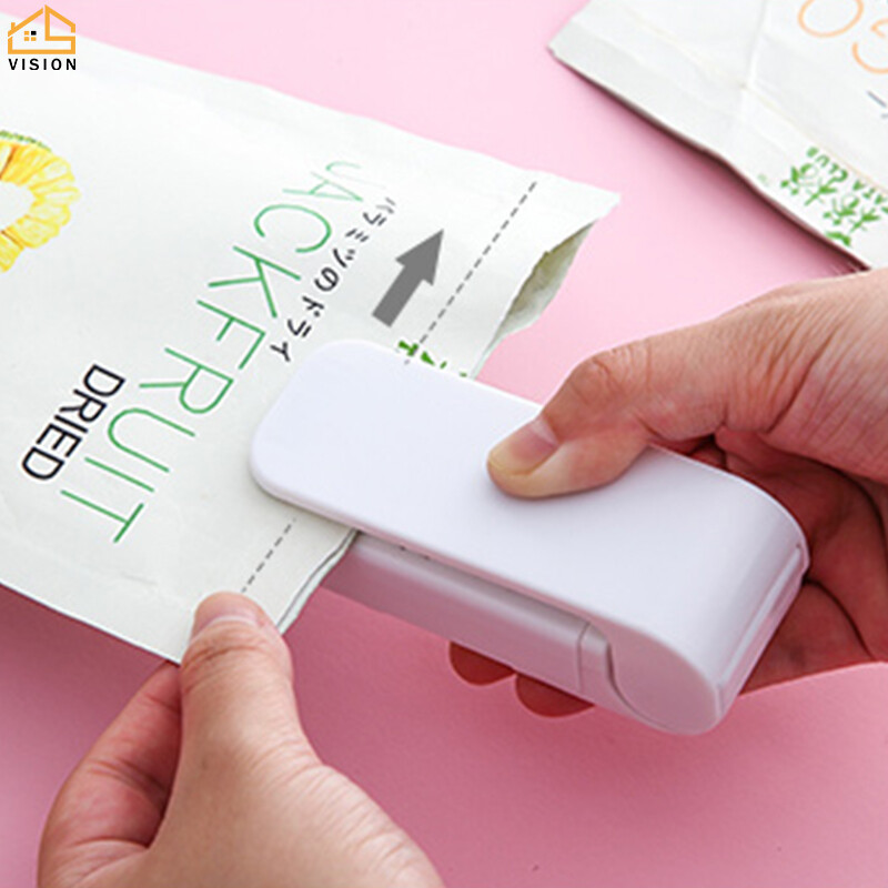 Vision Japanese mini portable sealing machine manual pressure electric sealing machine dormitory home snack plastic sealing machine